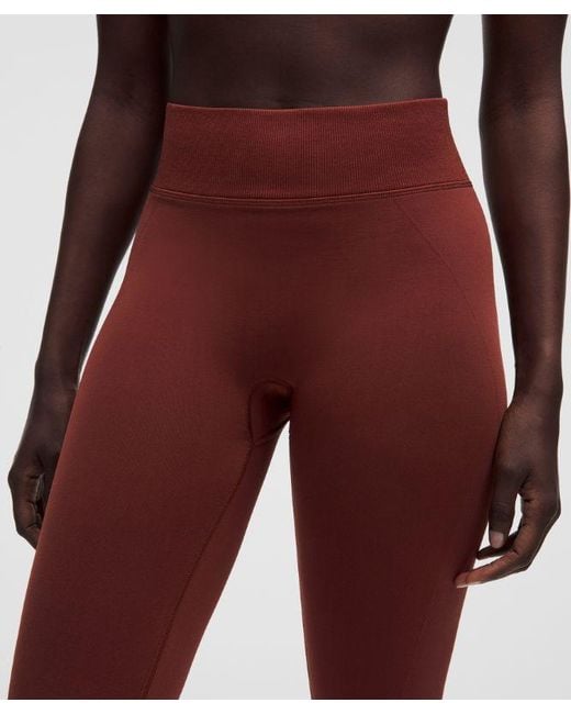 lululemon athletica Red – Get Low High-Rise Training Tight Leggings – 25" – /Burgundy – Size 4