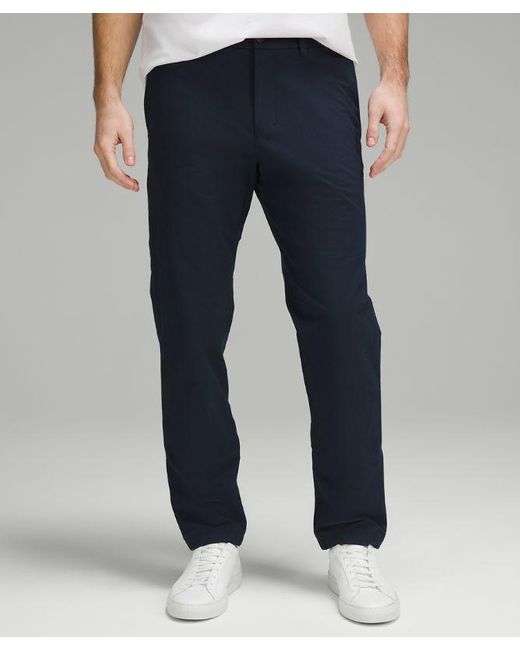lululemon athletica Blue Abc Classic-fit Trousers 34"l Stretch Cotton Versatwill for men
