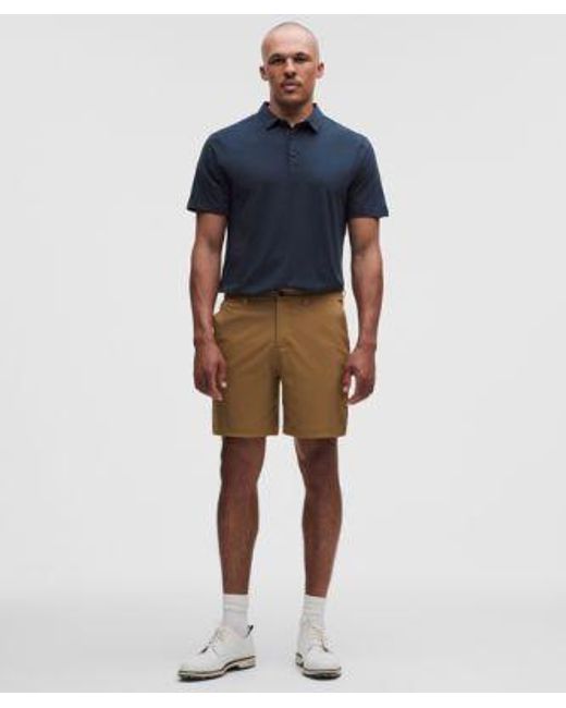 lululemon athletica Blue – Evolution Short-Sleeve Polo Shirt – – Size Large for men