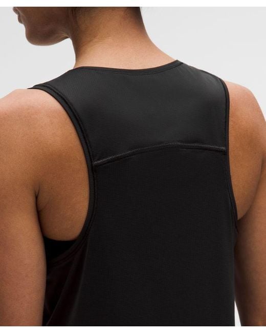 lululemon athletica Black Lightweight Waist-Length Running Tank Top