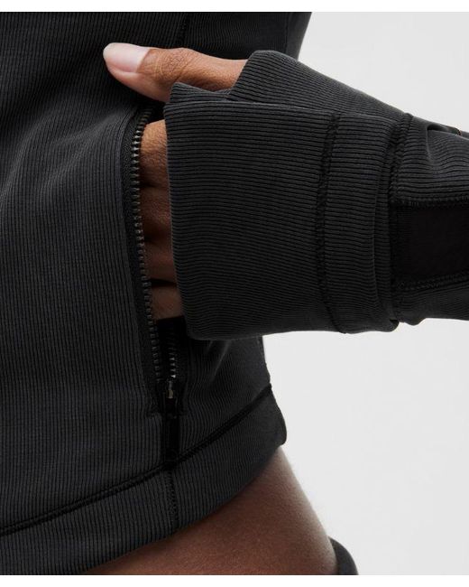lululemon athletica Black – Define Jacket Micro-Rib Drapey Softstreme – – Size 4
