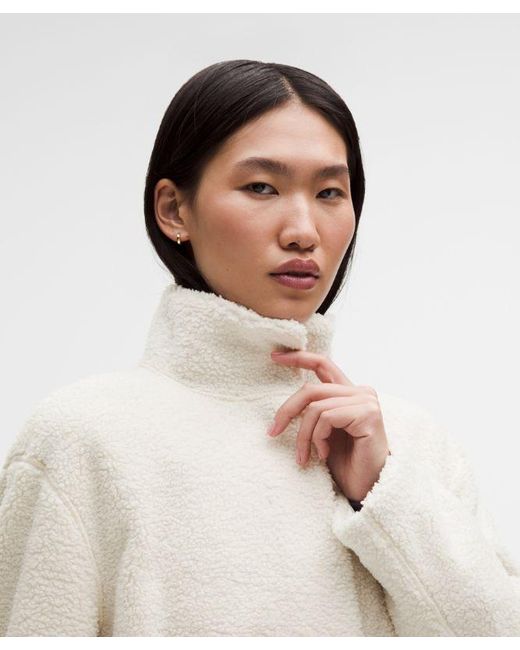 lululemon athletica White – Lunar New Year Sueded Boucle Stand-Collar Coat – – Size Large