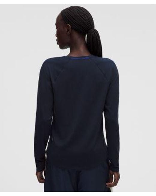 lululemon athletica Blue – License To Train Classic-Fit Long-Sleeve Shirt – – Size 4