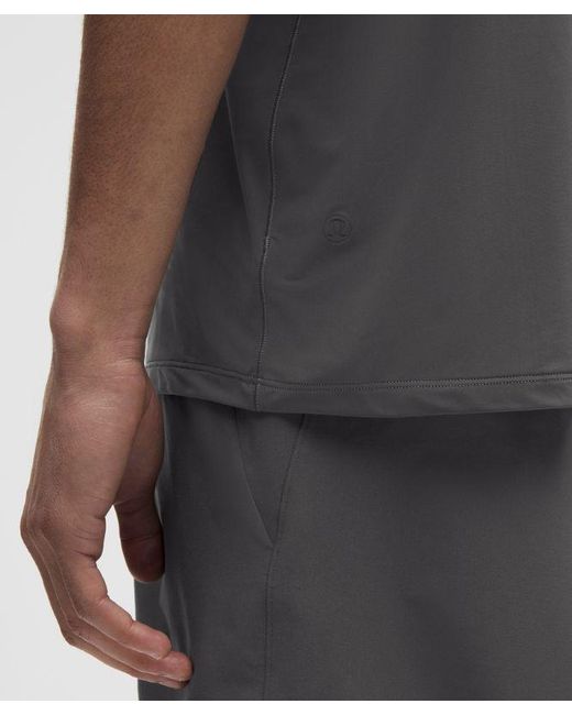 lululemon athletica Gray Brushed Yoga Crewneck T-Shirt for men