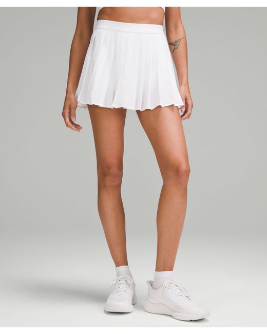 lululemon athletica White High-rise Pleated Tennis Skirt