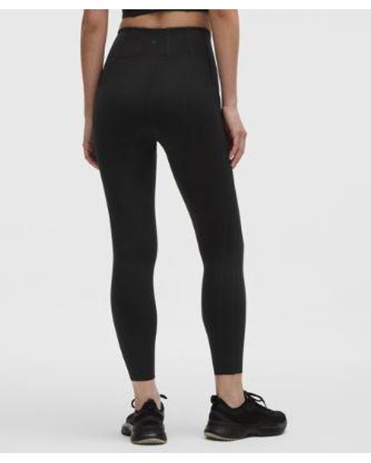 lululemon athletica Black Ultralu Corset-Stitch Tight 25"
