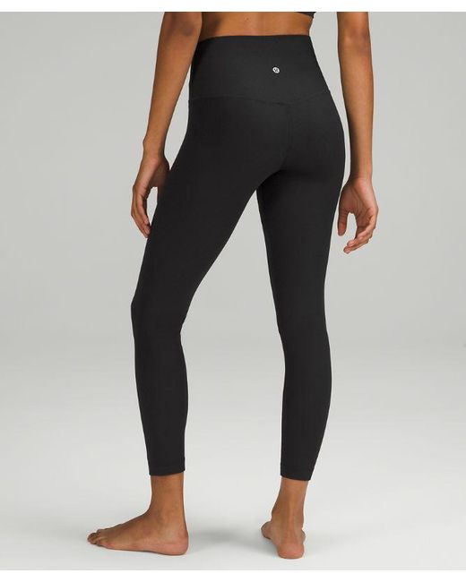 lululemon athletica Align High-rise Ribbed Pants - 25" - Color Black - Size 0
