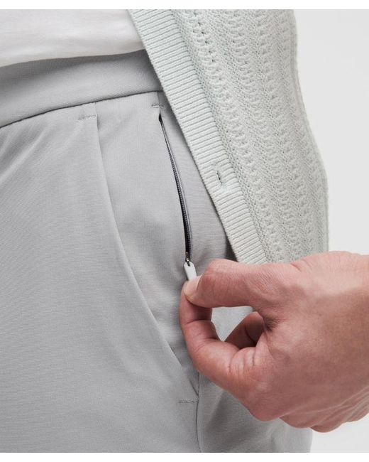 lululemon athletica Gray Abc Classic-fit Trousers 34"l Warpstreme - Color Silver/grey - Size 28 for men
