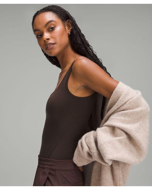 lululemon athletica Gray Wundermost Bodysuit