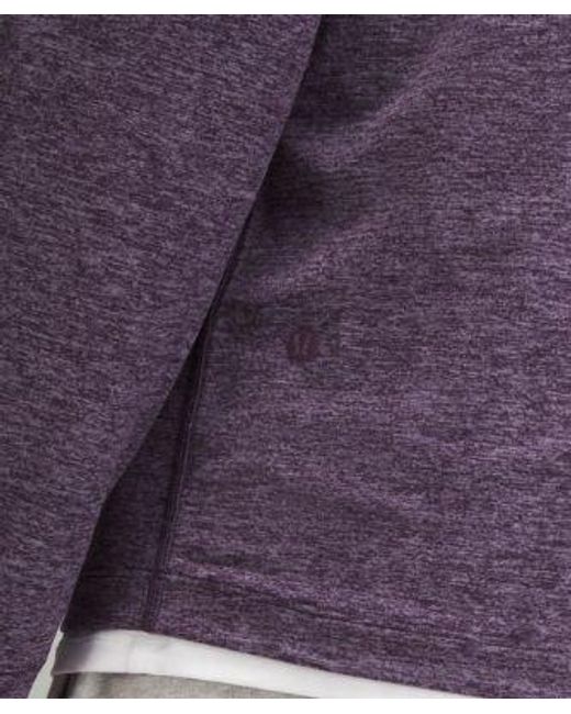 lululemon athletica Purple Soft Jersey Half-Zip Pullover for men