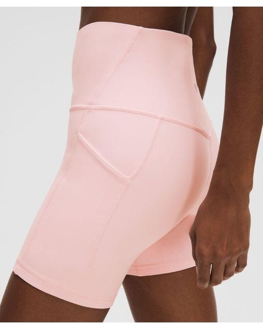 lululemon athletica Pink – Align High-Rise Shorts With Pockets – 6" – – Size 14
