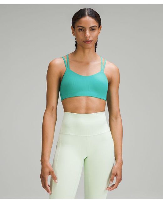 lululemon athletica Green – Like A Cloud Ribbed Sports Bra Light Support, B/C Cup – –
