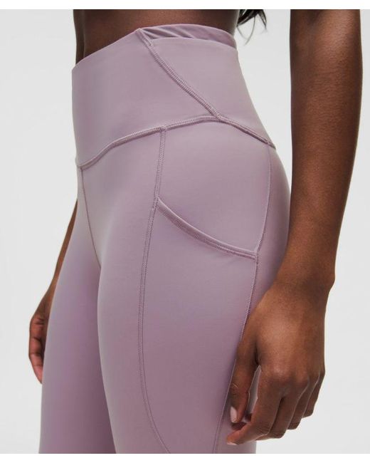 lululemon athletica Red – Fast And Free High-Rise Tight Leggings 5 Pocket – 25" – /Pastel – Size 4