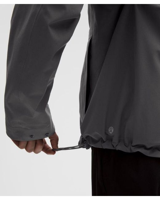 lululemon athletica Gray Stretch Glyde Waterproof Jacket for men