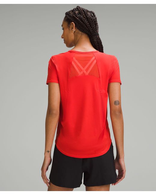 lululemon athletica Red Sculpt Short-sleeve Shirt