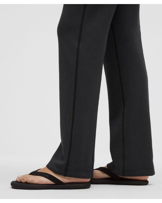 lululemon athletica Black Softstreme High-Rise Straight-Leg Pant