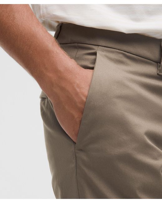 lululemon athletica Natural Abc Slim-Fit Trousers 34L Smooth Twill for men