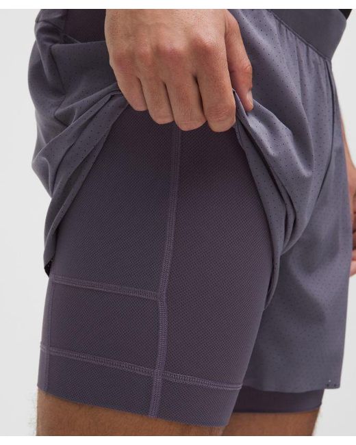 lululemon athletica Multicolor – Fast And Free Lined Running Shorts – 5" – – for men