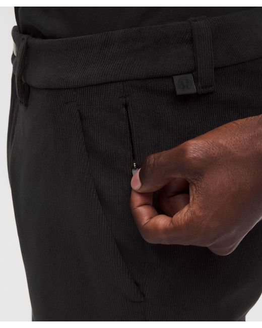 lululemon athletica Black Abc Slim-Fit Trouser 32L for men