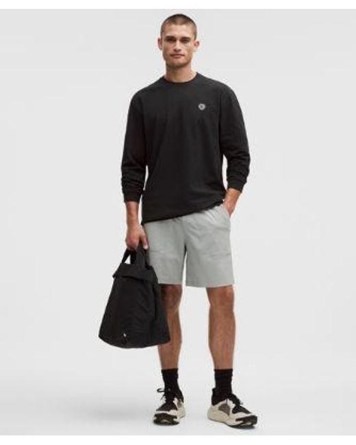 lululemon athletica Black – Heavyweight -Jersey Long-Sleeve Shirt London – – Size Small for men
