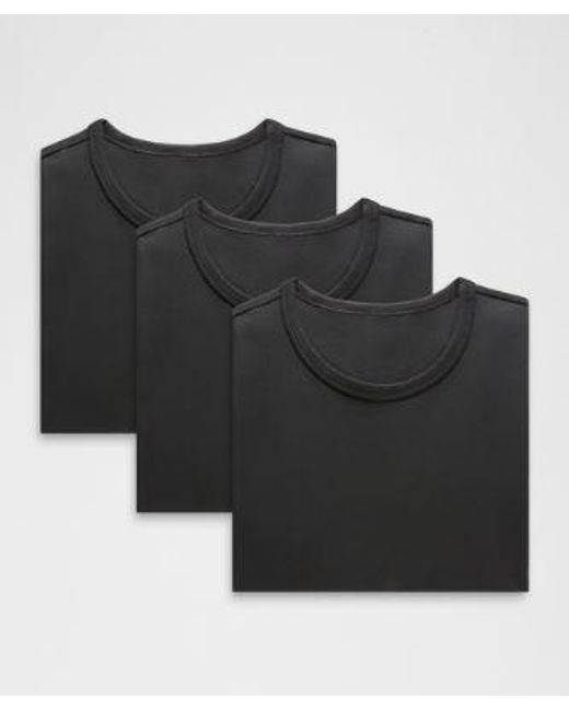 lululemon athletica Black – Organic Classic-Fit T-Shirt 3 Pack – – for men