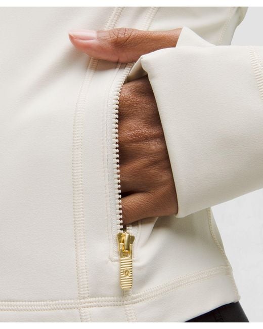 lululemon Define Cropped Jacket in White | Lyst