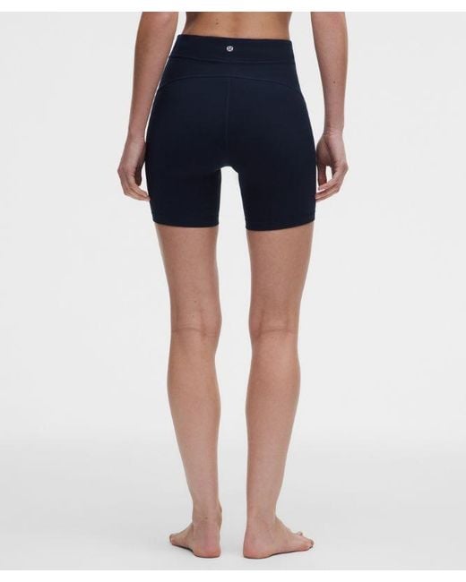 lululemon athletica Red – Groove High-Rise Shorts Stripe Trim – 6" – Color Burgundy/ – Size 4