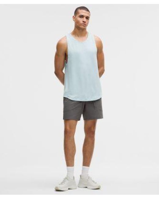 lululemon athletica Blue License To Train Linerless Short 7" for men