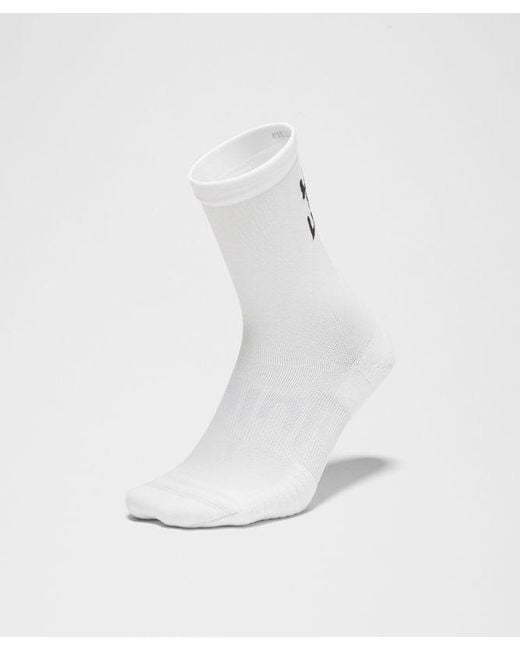 lululemon athletica White – Power Stride Crew Socks Pride – – Size Large