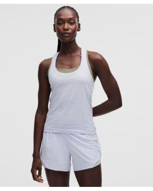lululemon athletica White – Swiftly Tech Racerback Tank Top 2.4 Waist Length – – Size 4