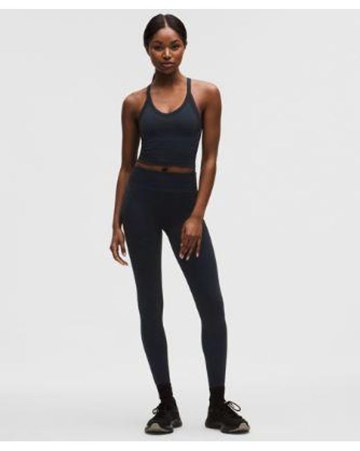 lululemon athletica Blue – Get Low Cross-Back Training Tank Top Light Support, B/C Cup – – Size Large