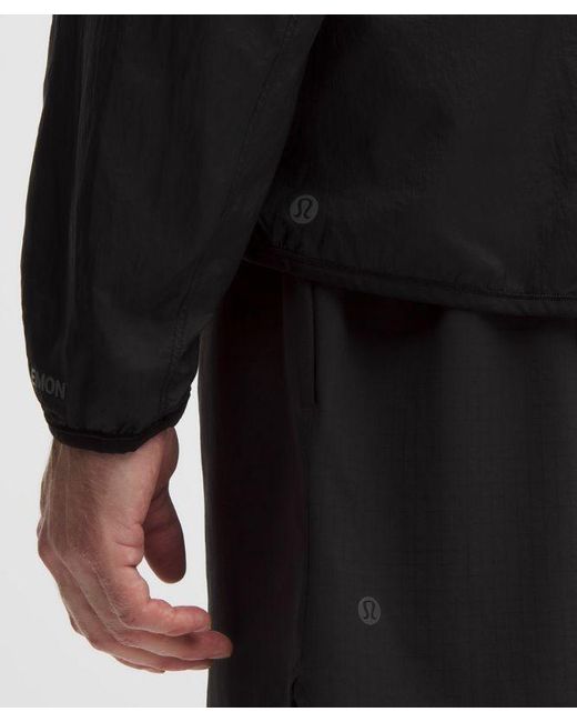 lululemon athletica Black – Insuleight Cold-Weather Run Shell – – for men