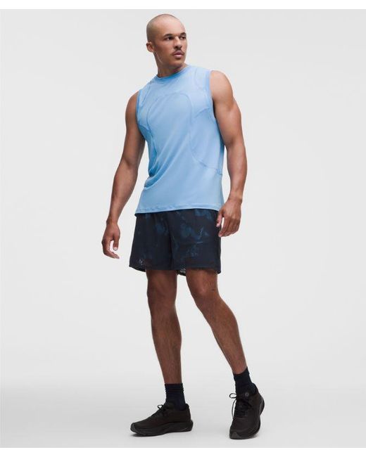 lululemon athletica Blue – Jacquard-Knit Shorts Slnsh Collection – 5" – – Size Large for men