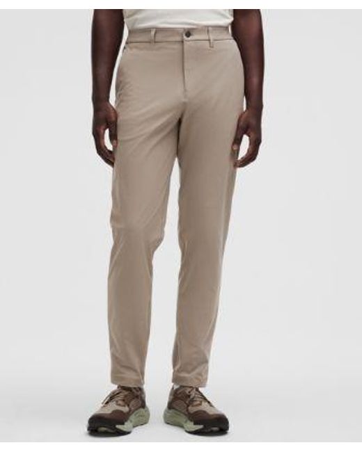 lululemon athletica Blue – Abc Classic-Fit Trousers 32L Warpstreme – /Khaki – Size 12 for men