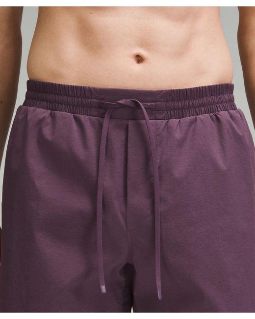 lululemon athletica Purple Hybrid Pool Shorts 7" Linerless for men