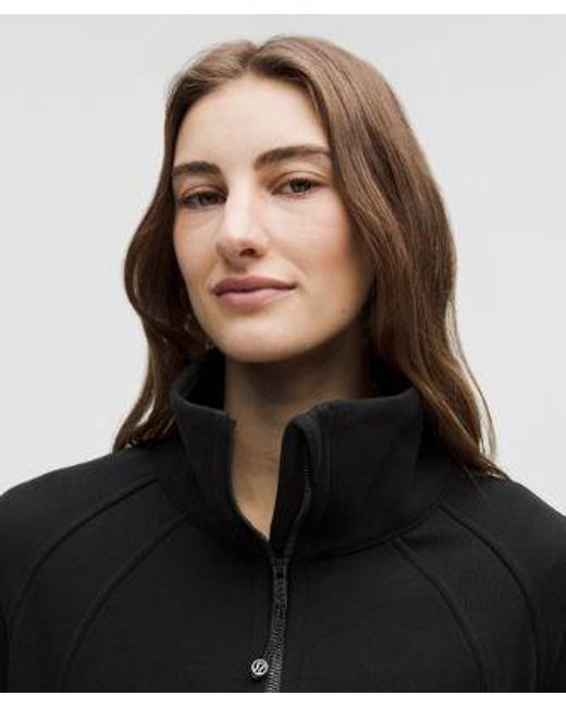 lululemon athletica Black Scuba Oversized Funnel-Neck Half Zip