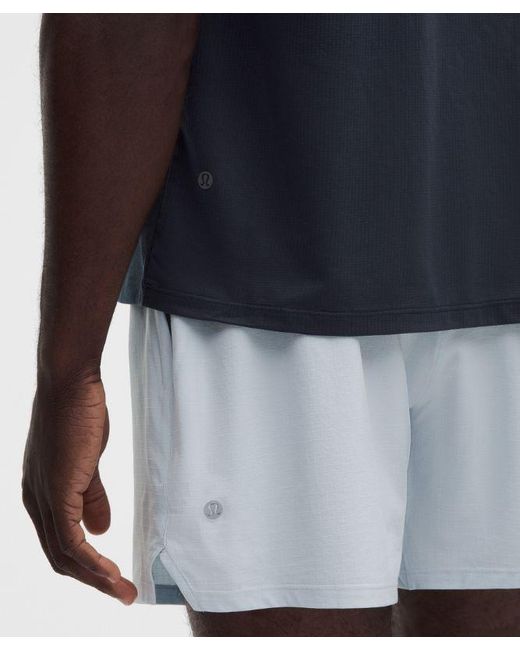 lululemon athletica Blue Mile Maker Mesh Short-Sleeve Shirt for men
