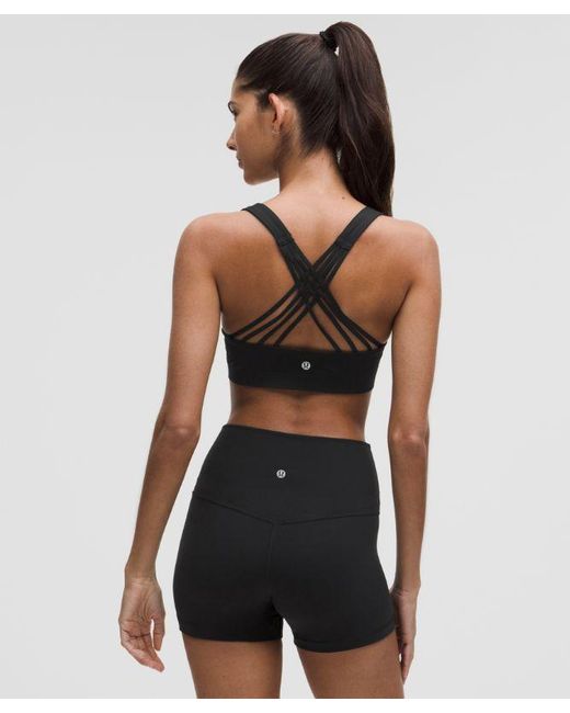 lululemon athletica Black Flexyflex Strappy Yoga Bra