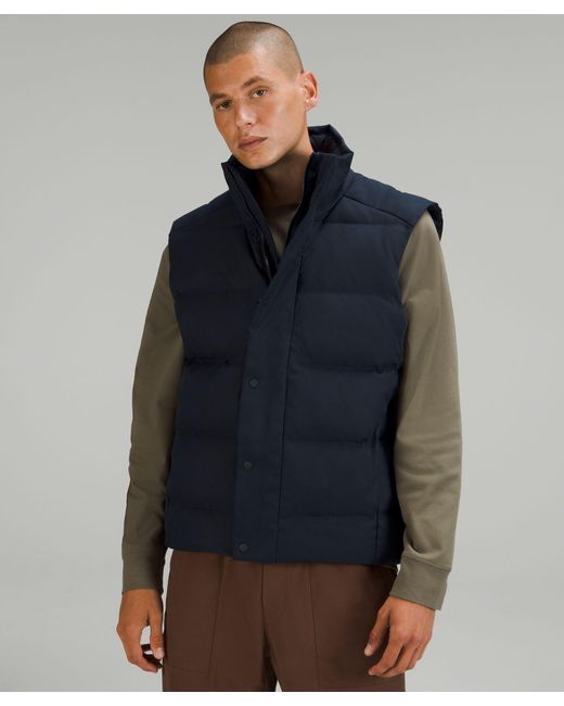 lululemon athletica Wunder Puff Vest Tech Canvas - Color Blue - Size L for men
