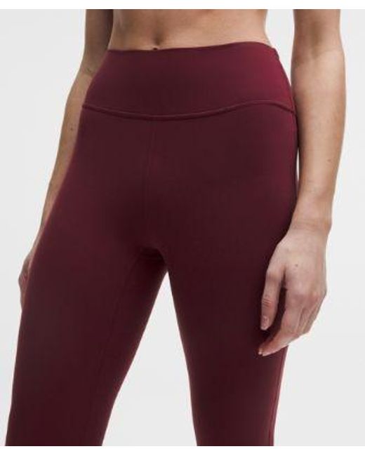 lululemon athletica – Groove Nulu High-Rise Flared Pants Regular – Color Burgundy/ – Size 4