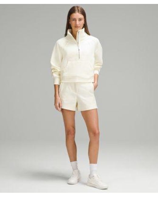 lululemon athletica Natural – Scuba Oversized Funnel-Neck Half Zip Sweatshirt – /Pastel – Size 6