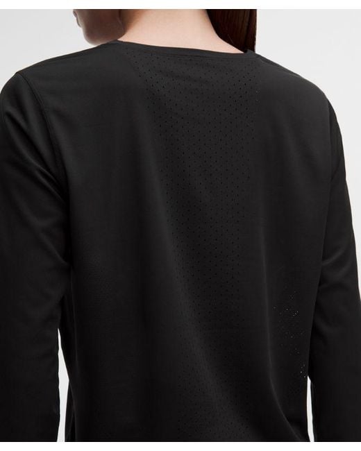 lululemon athletica Black – Fast And Free Long-Sleeve Shirt – – Size Large