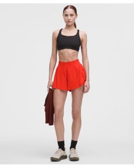 lululemon athletica Red – Shake It Out High-Rise Running Shorts – 2.5" – – Size Large