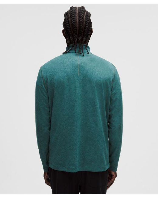 lululemon athletica Green – Soft Jersey Half Zip Long-Sleeve Top – – for men