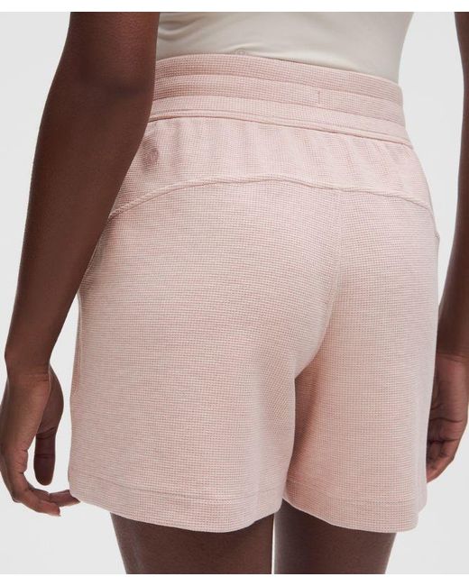 lululemon athletica Pink Scuba High-Rise Short 5"