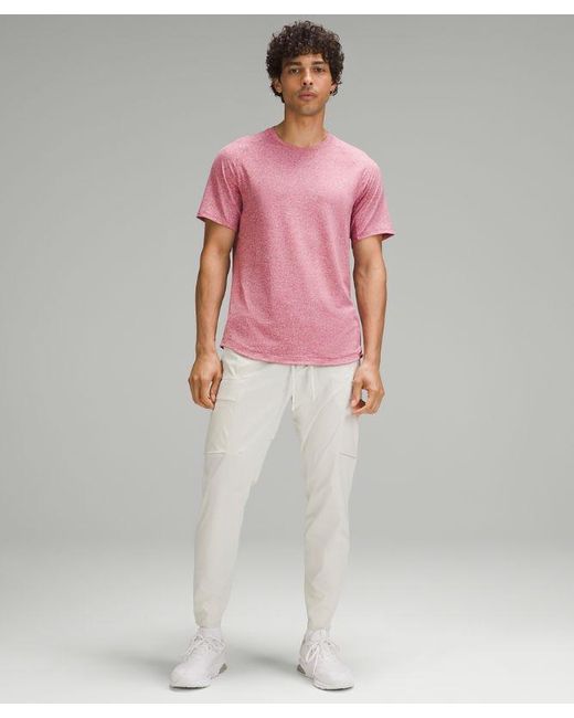 lululemon athletica Pink – License To Train Short-Sleeve Shirt – – for men