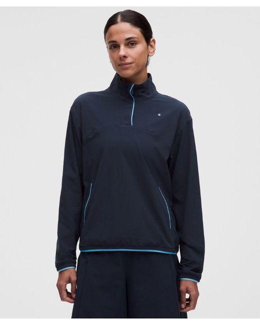 lululemon athletica Blue – Uv-Protective Lightweight Half Zip Long-Sleeve Top – – Size Large