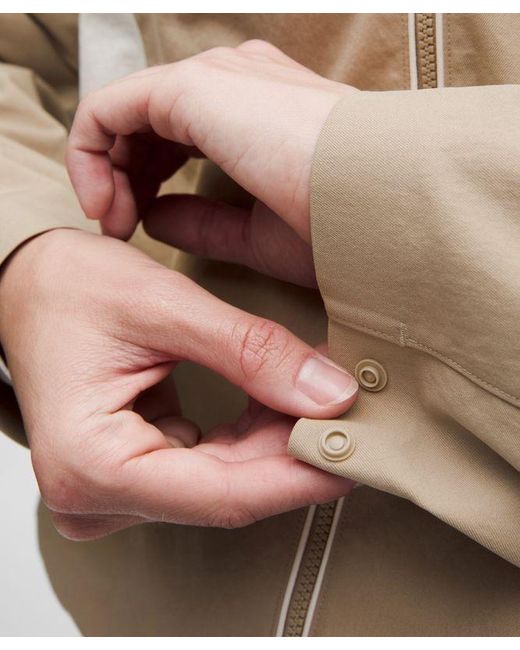 lululemon athletica Natural – Collared Panelled Golf Jacket – Color Khaki – Size Large