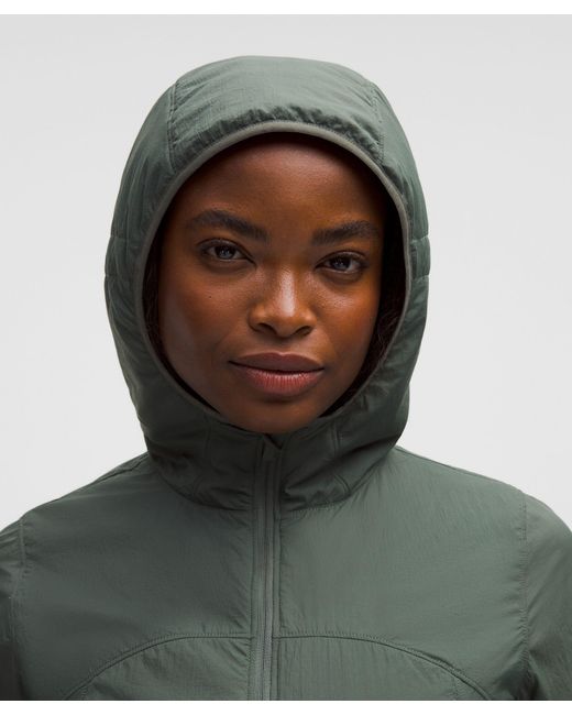 lululemon athletica Green Insuleight Cold-Weather Run Shell