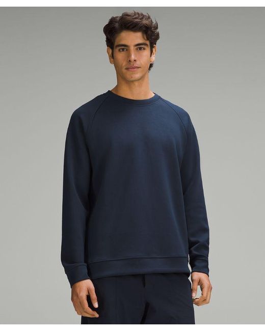 lululemon athletica Blue – Smooth Spacer Classic-Fit Crew Sweatshirt – – for men